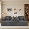 GDFStudio Blalock 132" Modern 4-Seater Modular U-Shaped Corduroy Sectional Sofa - 4 of 4