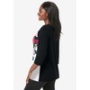 Jessica London Women's Plus Size Stretch Cotton Boatneck Tunic - 4 of 4