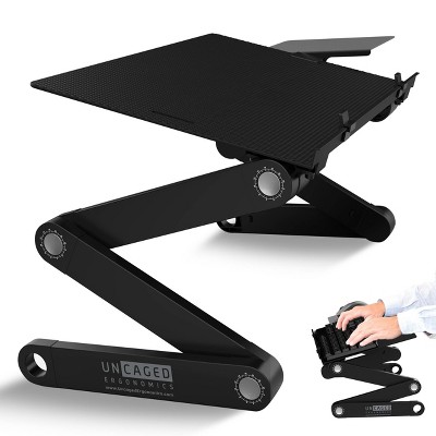 Black Adjustable Aluminum Keyboard and Mouse Platform