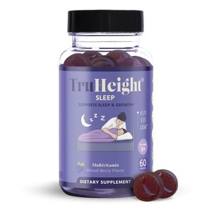 TruHeight Sleep Gummies - Kids & Teen Natural Sleep Aid for Growth & Development - Endorsed by Pediatricians - Kids Melatonin Gummy - Ages 4+ - 1 of 4