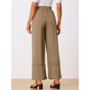 Allegra K Women's Casual Loose High Waist Drawstring Wide Leg Palazzo Pants with Pockets - 4 of 4