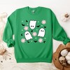 Simply Sage Market Women's Graphic Sweatshirt Ghost Flowers - image 3 of 4