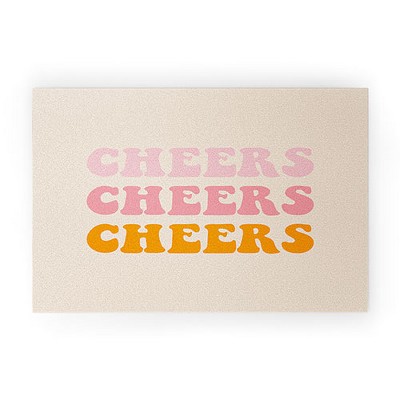 socoart cheers cheers cheers 30" x 20" Welcome Mat - Society6