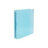 JAM Paper 1" 3-Ring Flexible Poly Binder Light Blue (PB75239LB) - 3 of 4