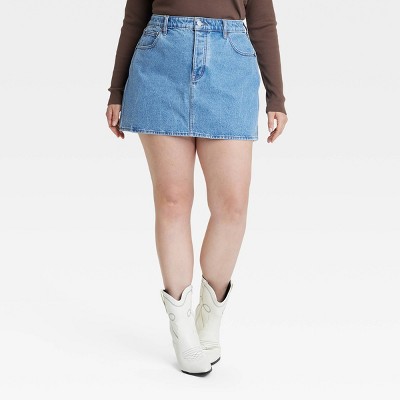 Pleated denim skirt universal thread best sale