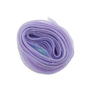 Unique Bargains Ribbon Iridescent Fishtail Organza Ribbon Polyester 354.33"x1.57" 1 Pc - 1 of 3