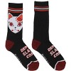 Demon Slayer Crew Socks 3 Pack, Demon Slayer Manga Tanjiro And Nezuko Socks, Anime Performance Cushioned Athletic Socks - 3 of 4