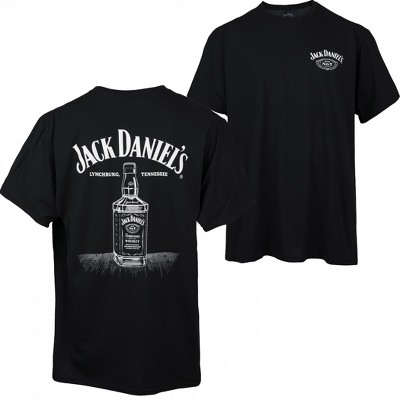 Mens Jack Daniel's Line Art Bottle T-Shirt