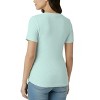 Women's Women's Crew Neck Side-Ruched Maternity Short Sleeve Top | Motherhood Maternity - 2 of 3