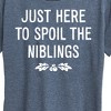 Women's - Instant Message - Just Here To Spoil The Niblings Christmas Short Sleeve Graphic T-Shirt - 2 of 4