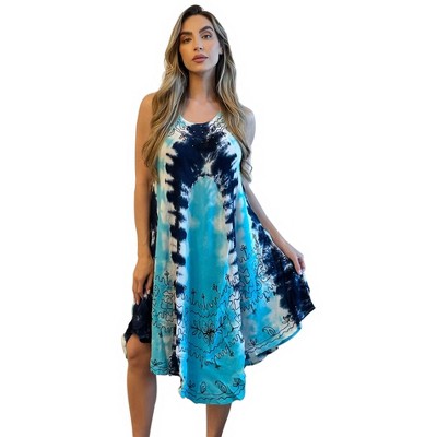 Riviera Sun Tie Dye Summer Dress - Beach Cover Up