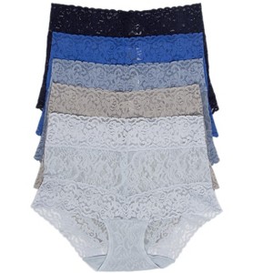 Felina | Signature Stretchy Lace Hi-Waisted Boyleg Panty 5-Pack - 1 of 1