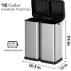Automatic Trash Can, Touchless Smart Motion Sensor Rubbish Can, 2 x 8 Gallon (2 x 30 L) - 2 of 4