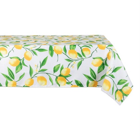 Design Imports  Lemon Bliss Print Outdoor Tablecloth 60X84 - image 1 of 4