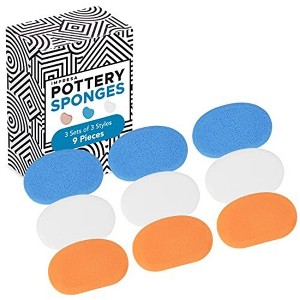 Impresa Pottery Sponge - 3 Sets of 3 Densities (Pack of 9) - Art Sponges for Painting & Clay Shaping - Pottery Tools & Supplies - 1 of 4