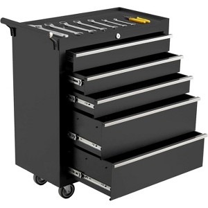 Rolling Tool Chest, Tool Storage Cabinet, Toolbox with Wheels, Portable Tool Cabinet Organizer with Locking System & Drawer Liners - 1 of 4