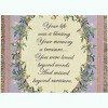Manual Woodworks and Weavers Memorial Throw Blanket for Loss of Loved One – “Your Life Was a Blessing” Floral Tapestry - 3 of 3