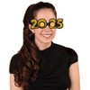 Beistle 2025  Glittered Plastic Eyeglasses, (3/Pkg) Multicolored - 2 of 4