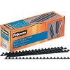 Fellowes Plastic Comb Bindings 1/4" Diameter 20 Sheet Capacity Black 100 Combs/Pack 52366 - 4 of 4