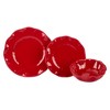 Certified International 12pc Perlette Melamine Dinnerware Set Red - 3 of 4