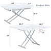 Sapphtopaz Modern Multifunctional Lift Coffee Table with Metal Adjustable Height Legs Dining Table with Extendable Top for Living Room - 4 of 4
