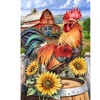 Briarwood Lane Spring House Flag 40x28 For Outdoor Farmyard Rooster For Spring House Flag - 3 of 4