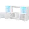 NicBex Modern TV Stand High Gloss TV Stand with LED Lights Media Console with Large Storage Cabinet for TVs up to 75 Inches - 3 of 4