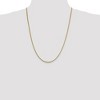 Black Bow Jewelry 1.4mm 14k Yellow Gold Solid Franco Chain Necklace - 3 of 4