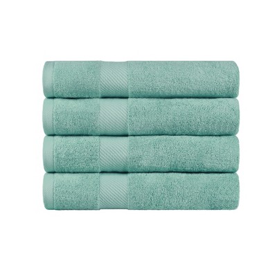 Luxury Cotton Solid Medium Weight Bath Towel Set by Blue Nile Mills