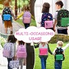 Dinosaur Backpack for Girls, Kids Water Resistant Lightweight Backpack for Toddlers Daycare Preschool Purple - 4 of 4