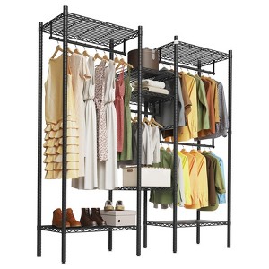 Heavy Duty Clothes Rack, Clothing Racks for Hanging Clothes, Freestanding Garment Racks - 1 of 4