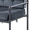 GlasFlength Accent Chairs Cushion Back Accent Chair Plush Soft Padded Back Creates Cozy Sitting Experience for Living Room, Gray, 45"*35"*12" - 3 of 4