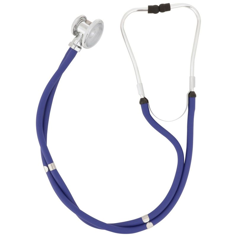 McKesson Adult Blue Pocket Reusable Aneroid / Stethoscope Set 2-Tubes 01-768-641-11ARBGM 1 per Box, 4 of 7