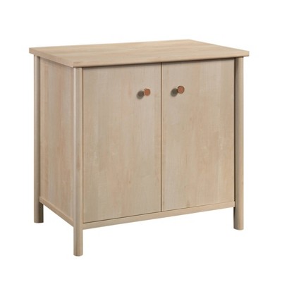 Sauder Whitaker Point Storage Cabinet Natural Maple: Adjustable Shelf, Smooth Finish, MDF Frame