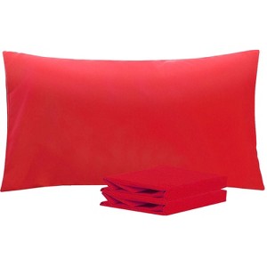 Brushed Microfiber Pillowcases, Super Soft Pillowcases with Envelope Closure - NTBAY - 1 of 4