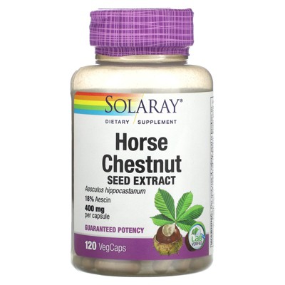 Solaray Horse Chestnut Seed Extract, 120 VegCaps