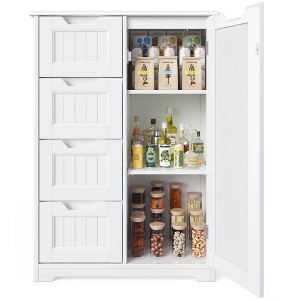 LunaLulinlk Kitchen Pantry Storage Cabinet, 33” Pantry Cabinet with Doors and Shelves, Gray " - 1 of 4