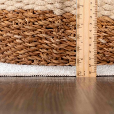 Gray and Rust Abstract Washable Polyester Area Rug 5'3" x 7'