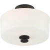 Crystorama Lighting Travis 2 - Light Flush Mount in  Black Forged - 3 of 4