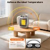 Portable Small Space Heater, 2-in-1 Fast Heating Ceramic Desk Heater & Fan, Overheat & Tip-Over Protection, for Office, Room, Under Desk Use - 3 of 4