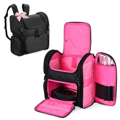Byootique Soft Sided Makeup Backpack Portable Organizer with Heat Isolation