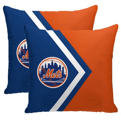 MLB New York Mets Side Arrow Poly Span Throw Pillow - 2pk