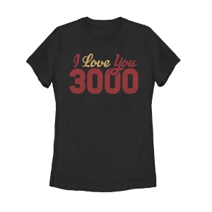 Women's Marvel Iron Man Love 3000 Script T-Shirt - 1 of 3