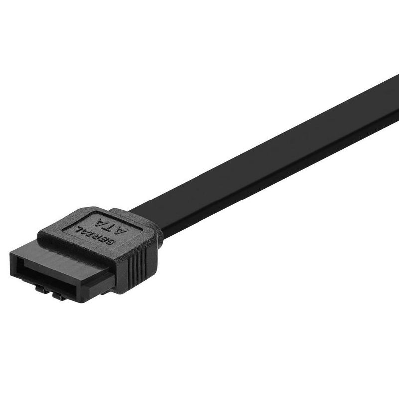 Monoprice DATA Cable - 2 Feet - Black | SATA 6Gbps Cable with Locking Latch, data transfer speeds of up to 6 Gbps, 3 of 7