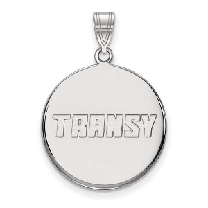 Black Bow Jewelry 10k White Gold Transylvania Pioneers NCAA Large Pendant - 1 of 3