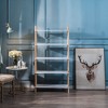 Nordlys 6-Tier White Pine Bookshelf Modern Design Style Living Room - 2 of 4