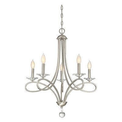 Ceiling Lights Chandelier Brushed Nickel - Aurora Lighting