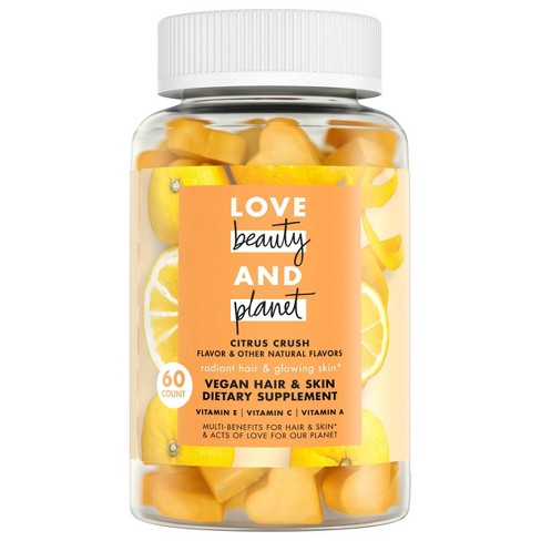 Love Beauty And Planet Multi Benefit Vitamins Dietary Supplement Citrus Crush 60ct Target