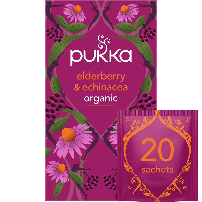 Pukka Elderberry &#38; Echinacea Organic Tea Bags - 20ct, 1 of 5