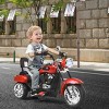 Infans 6V Kids Ride On Chopper Motorcycle 3 Wheel Trike with Headlight and Horn Red - 3 of 4
